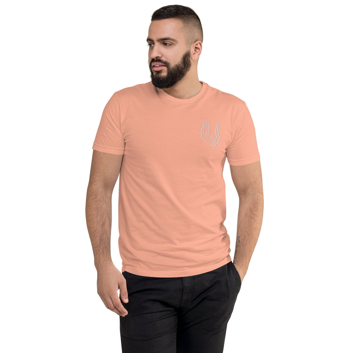 Otter fitted Short Sleeve T - shirt - Otter