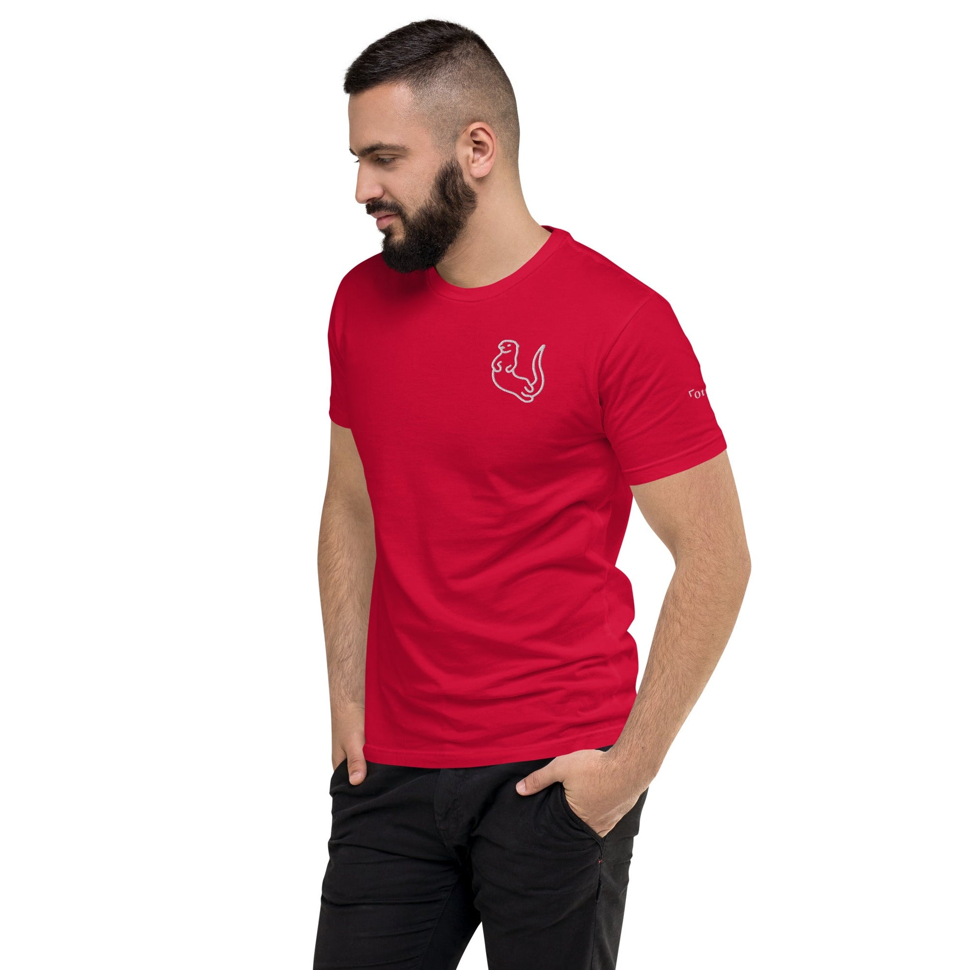 Otter fitted Short Sleeve T - shirt - Otter