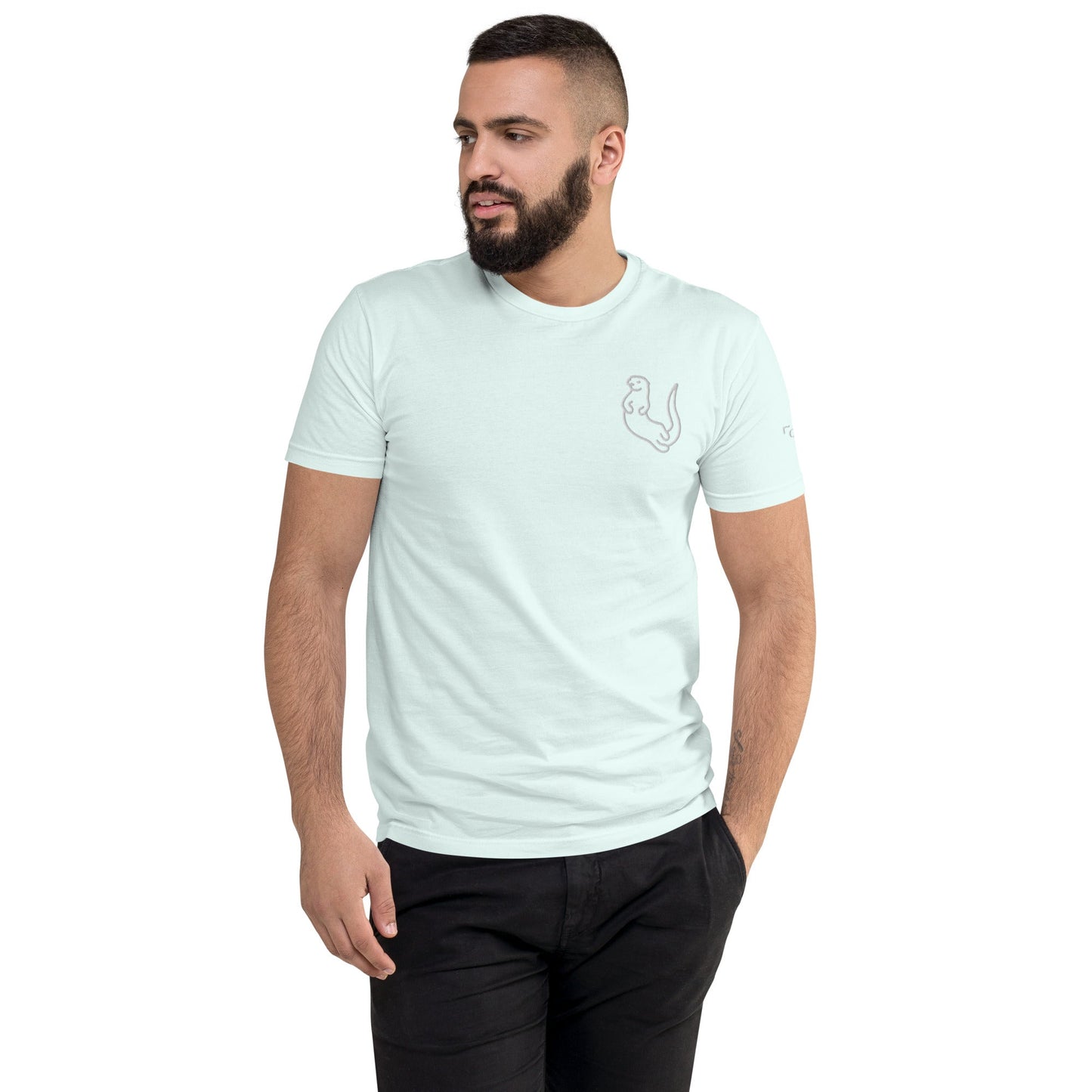 Otter fitted Short Sleeve T - shirt - Otter