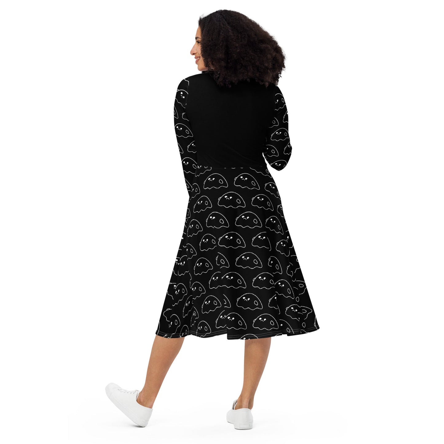 Otter long sleeve midi dress (Gemo) - Otter