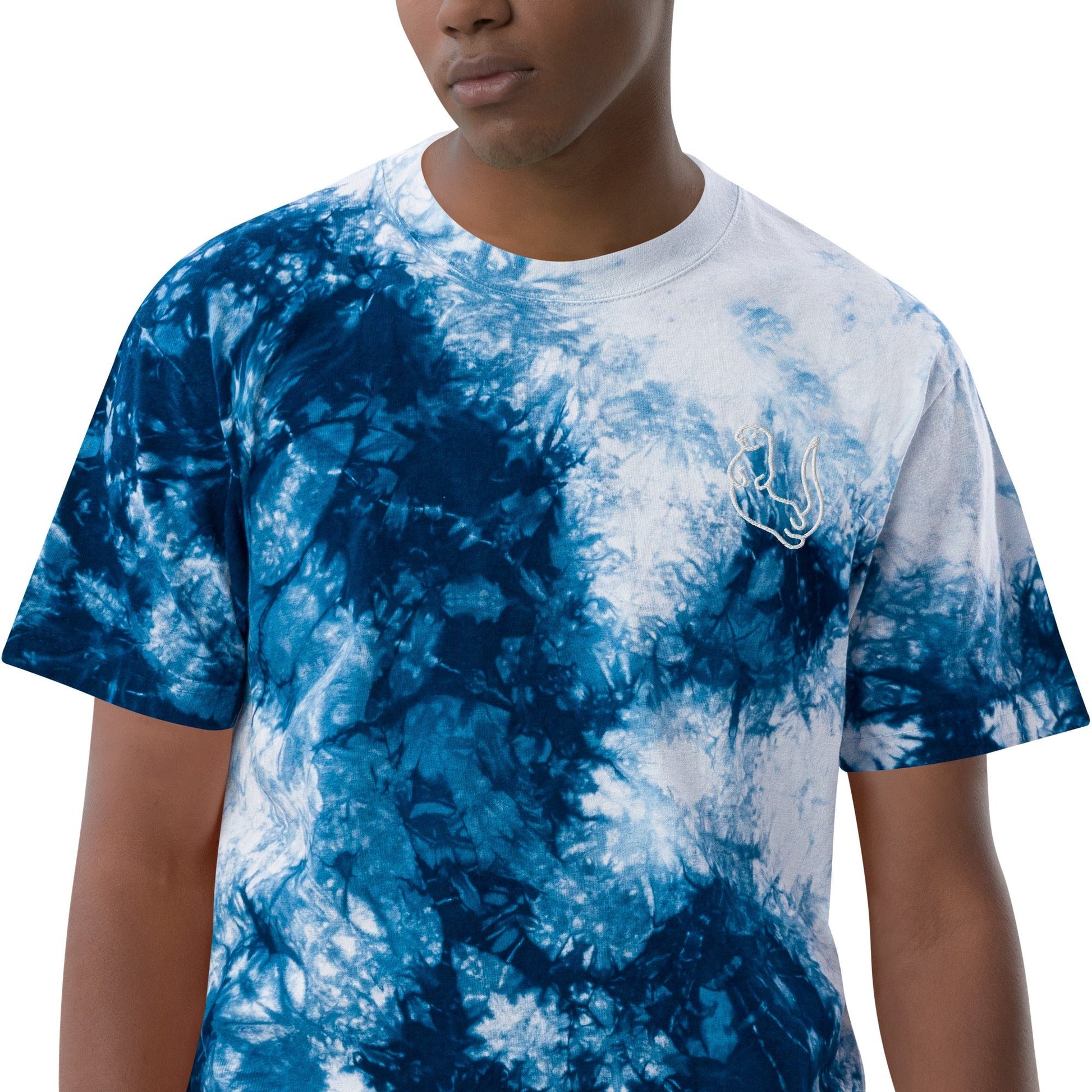 Otter Oversized tie - dye t - shirt - Otter