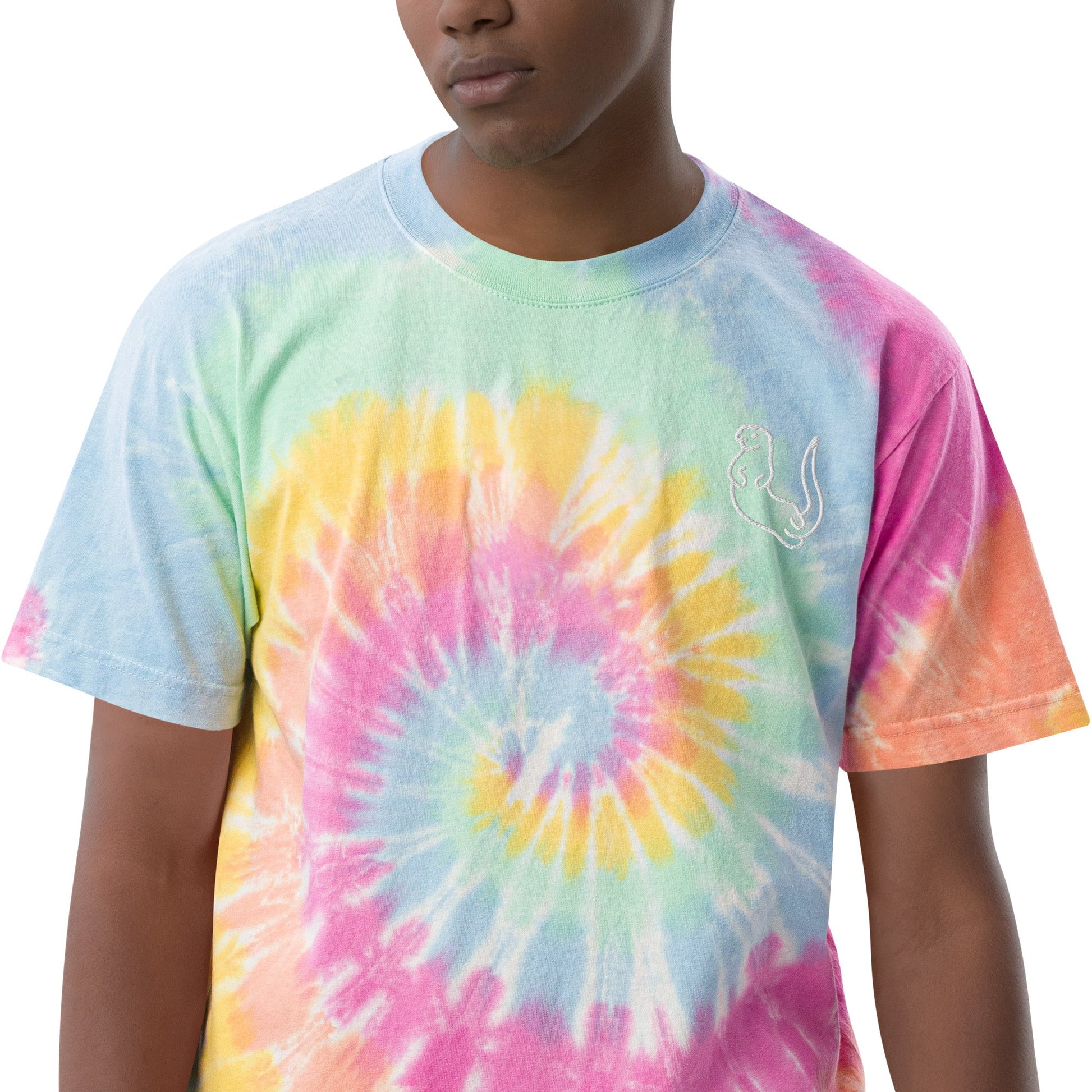 Otter Oversized tie - dye t - shirt - Otter