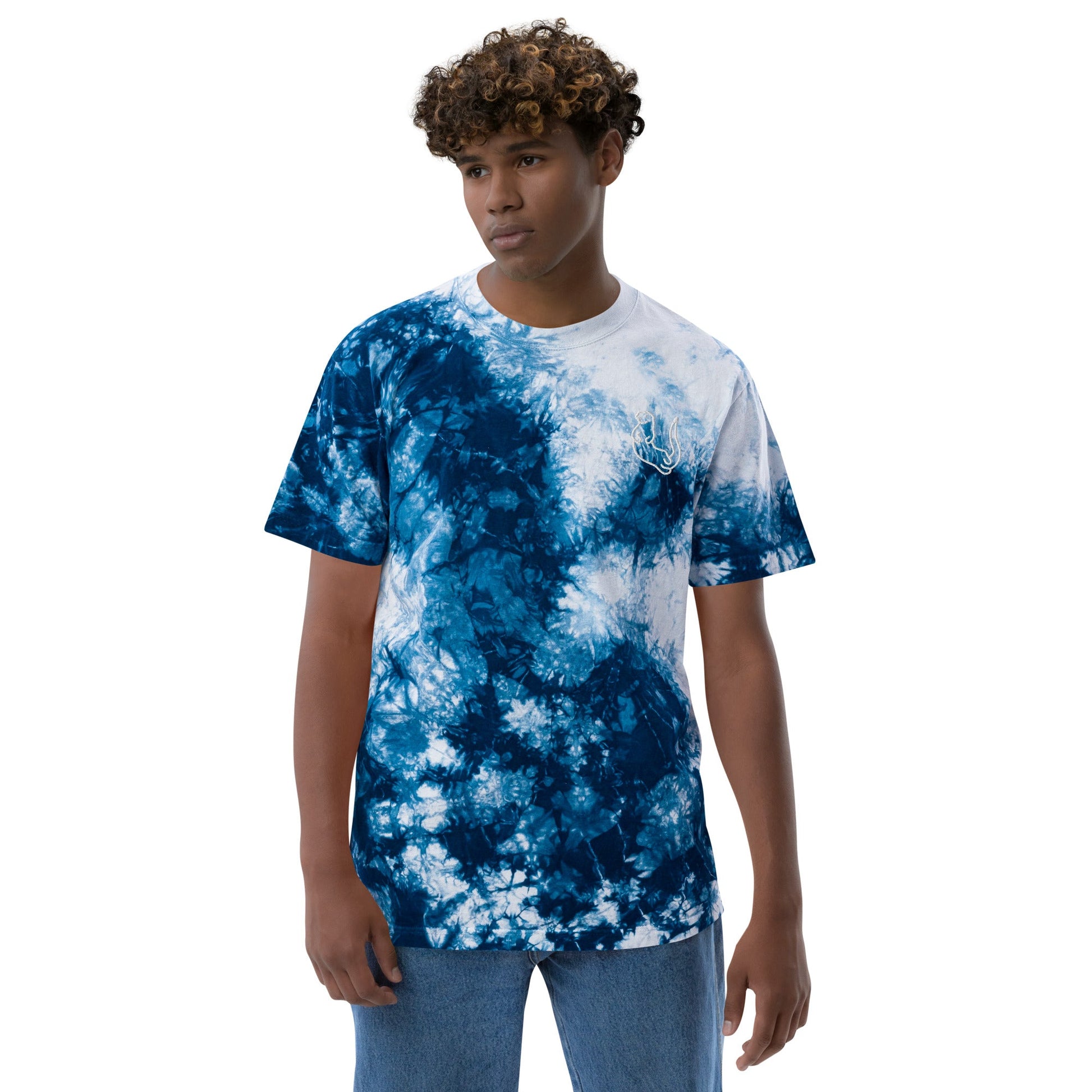 Otter Oversized tie - dye t - shirt - Otter