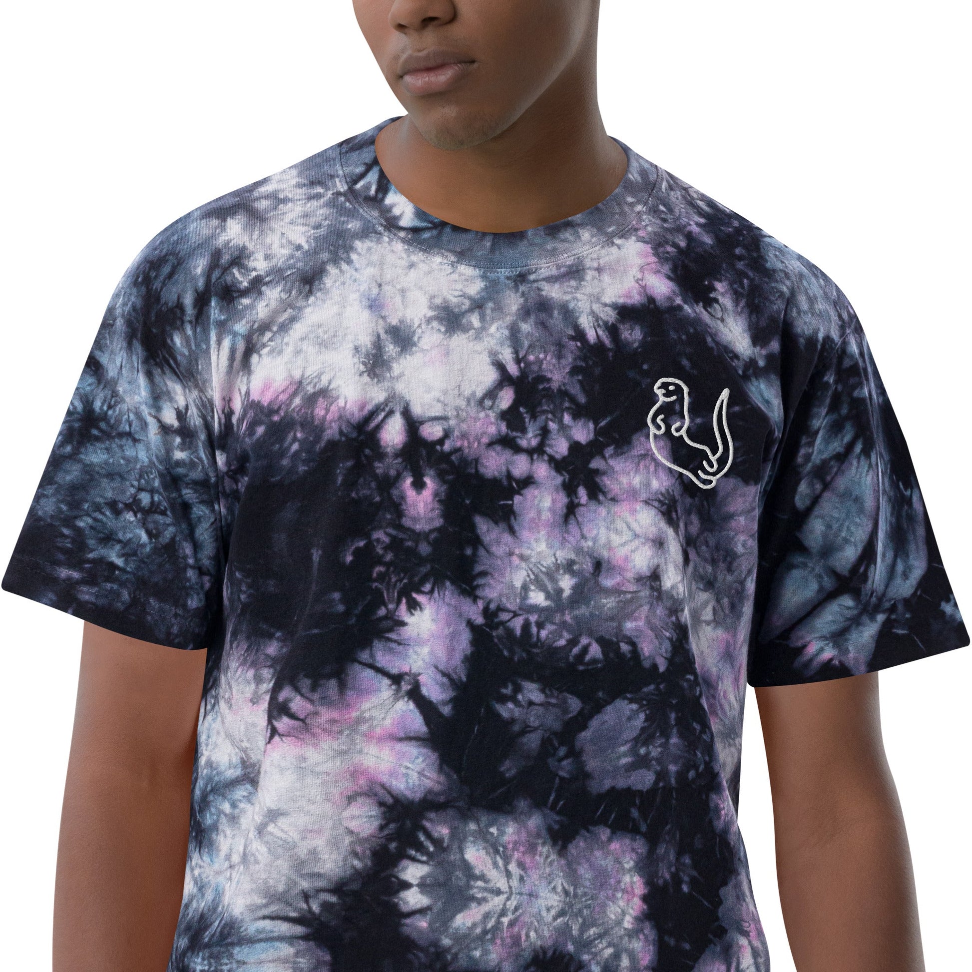 Otter Oversized tie - dye t - shirt - Otter