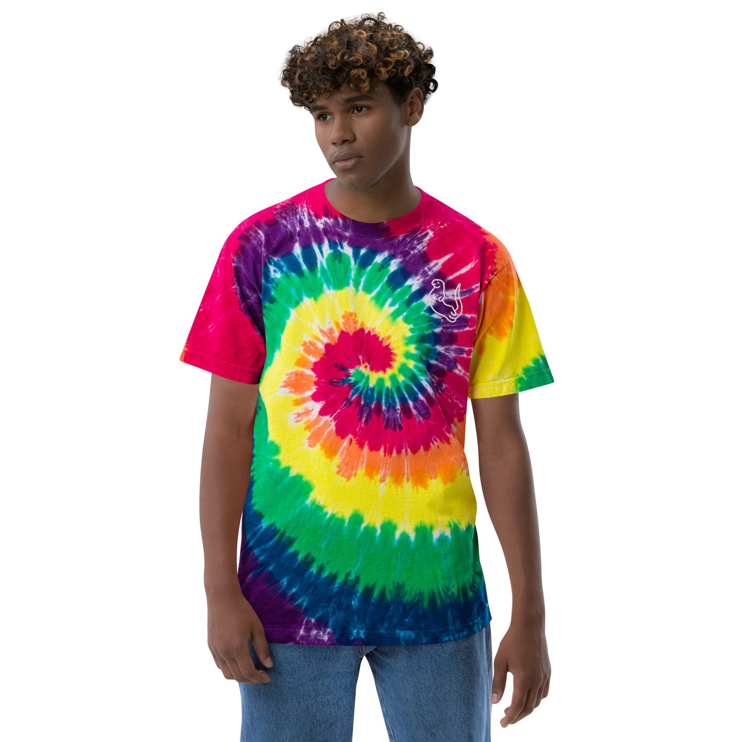 Otter Oversized tie - dye t - shirt - Otter