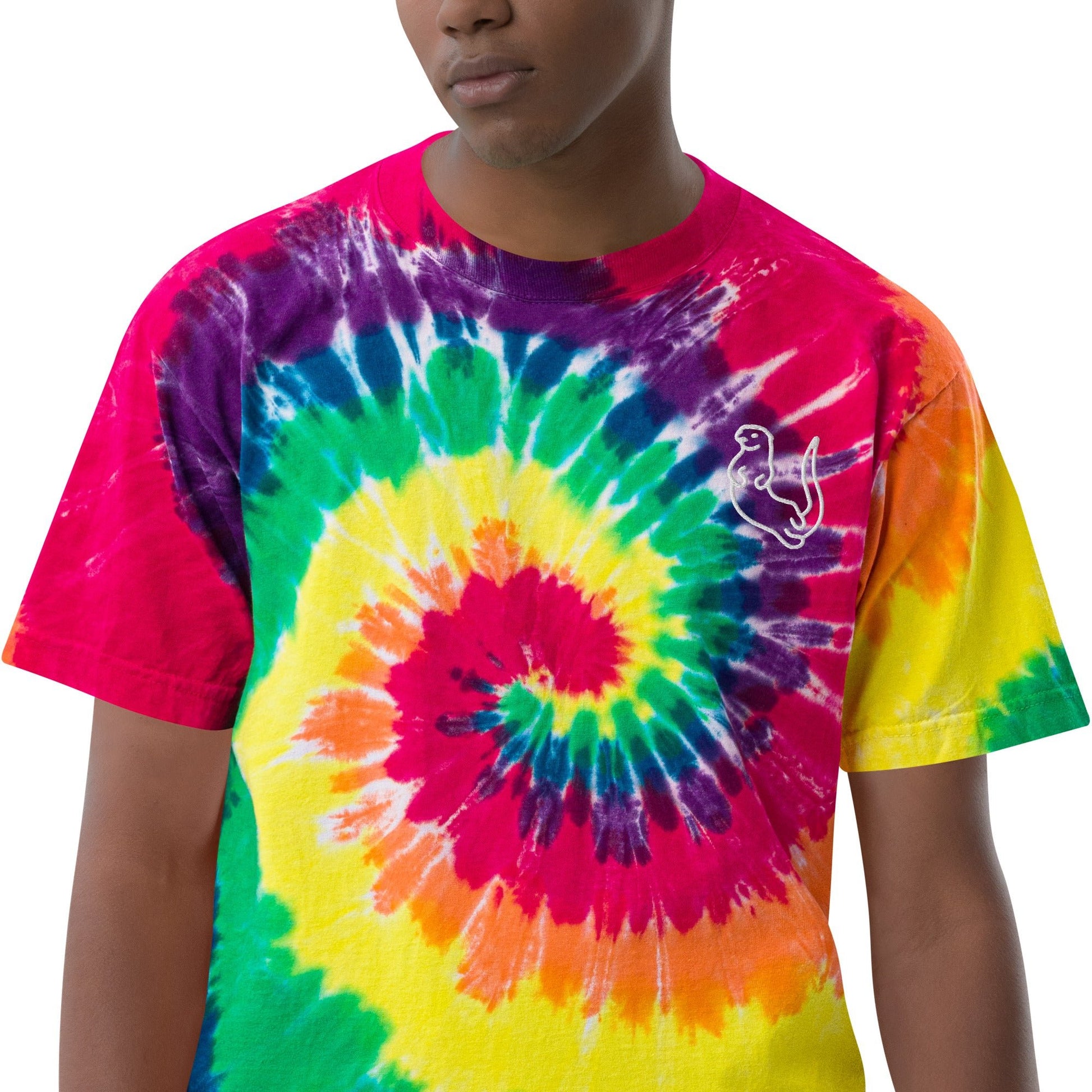 Otter Oversized tie - dye t - shirt - Otter