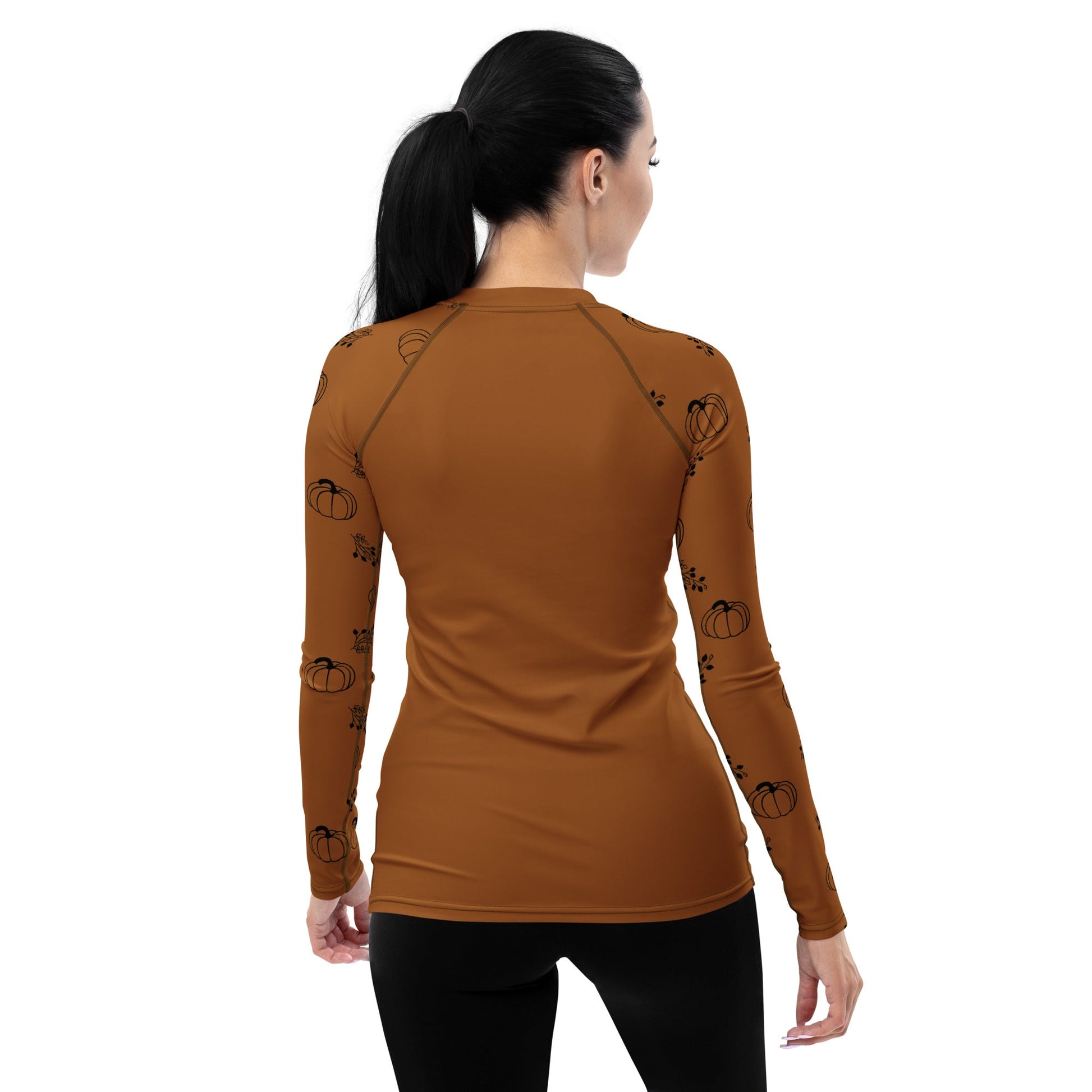 Otter Pumpkin Women's Rash Guard - Otter