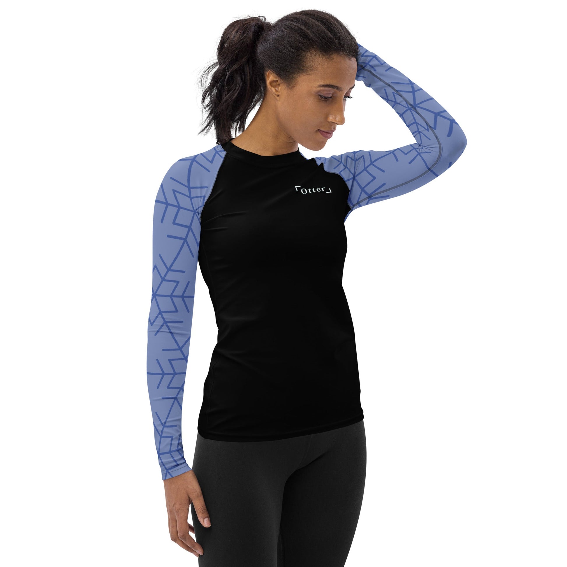 Otter Snowflake Women's Rash Guard - Otter