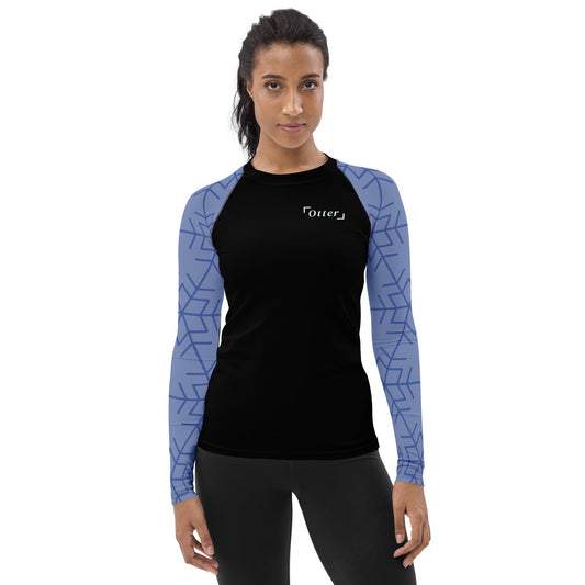 Otter Snowflake Women's Rash Guard - Otter