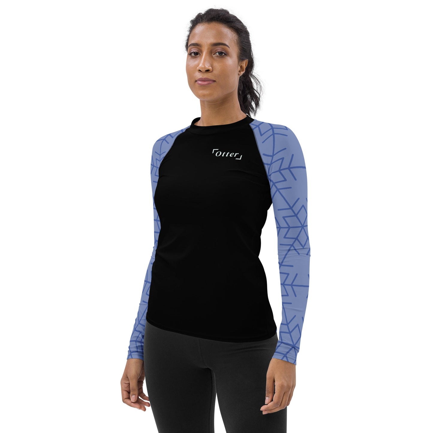 Otter Snowflake Women's Rash Guard - Otter