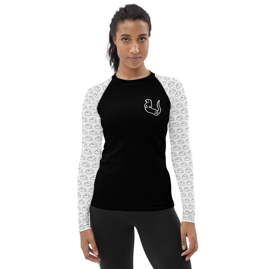 Otter Women's Rash Guard (Gemo) white sleeve - Otter